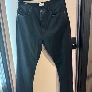 ALGOLDE 90’s PINCH WAIST BLACK JEANS